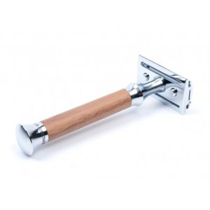 Timor Walnut Wood Extra Long Handle Safety Razor