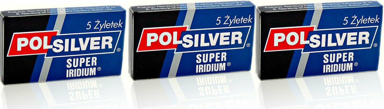 Pol silver dubbelrakblad