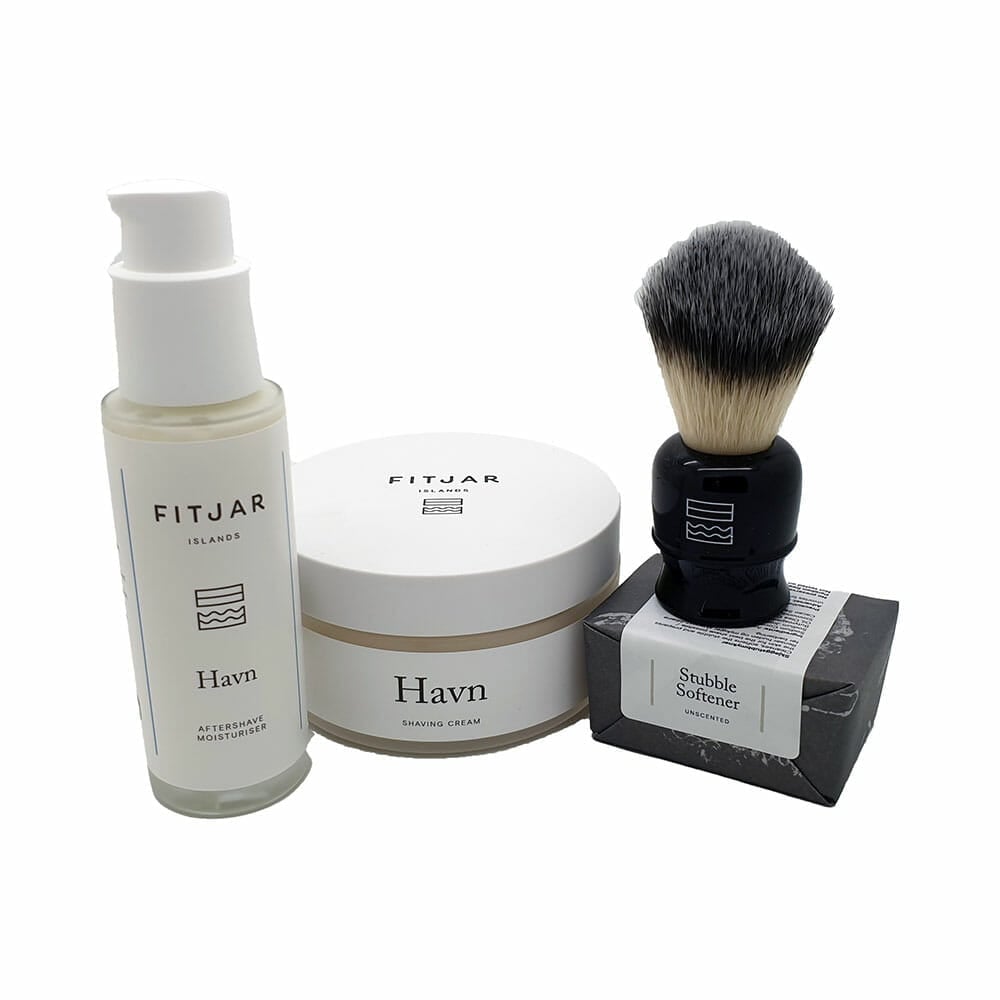 Fitjar Folgefonn shaving cream shaving set Fitjar Havn rakkräm rakset