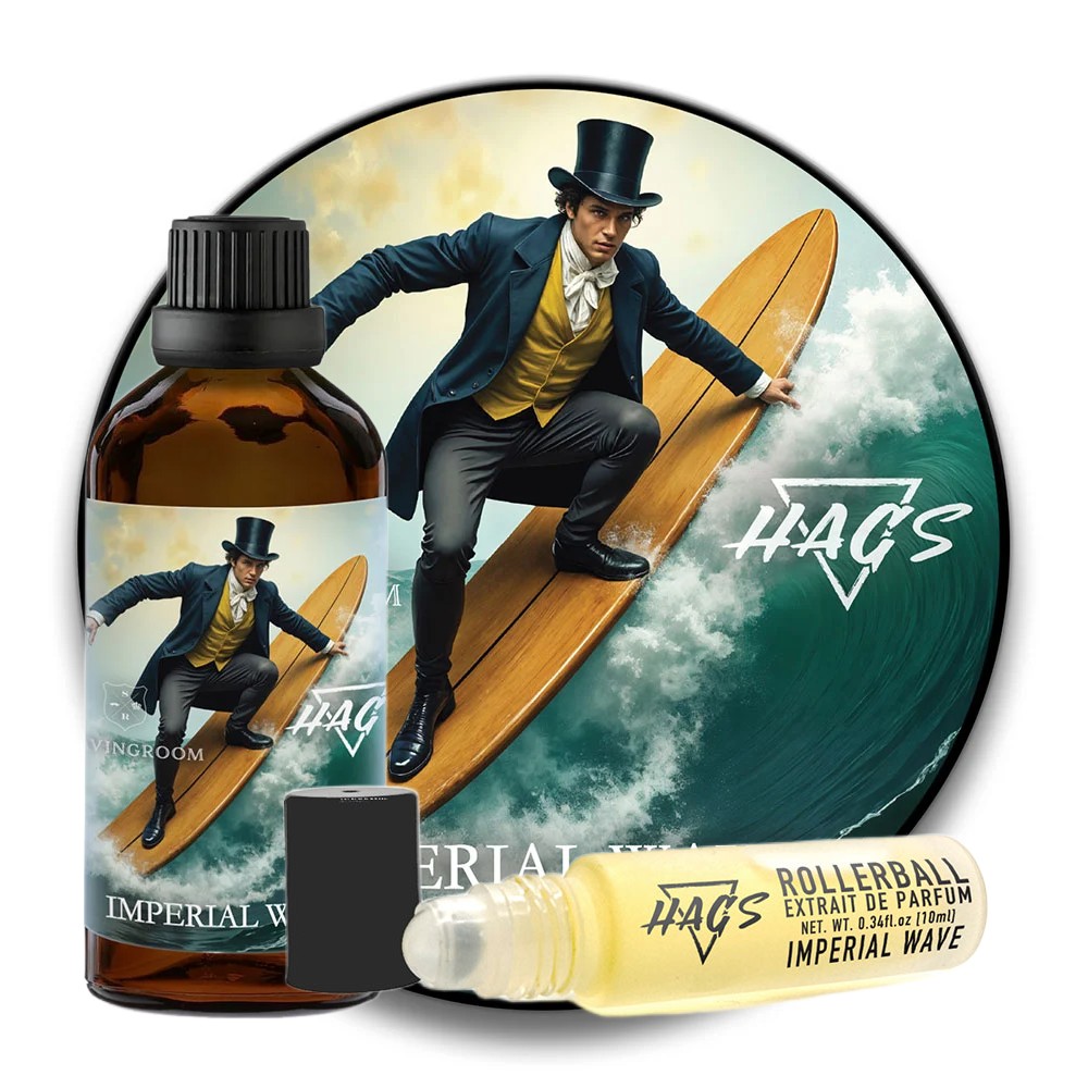 Hags Imperial wave shave set lotion Hags Imperial wave set lotion