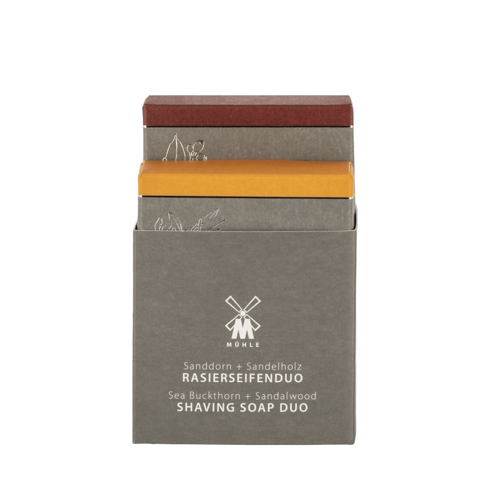 Mühle Shaving Soap Duo with Sea buckthorn and Sandalwood Shaving Soap Duo with Sea Buckthorn and Sandalwood