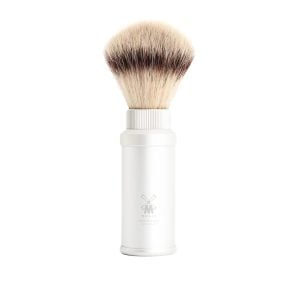 Mühle TRAVEL Shaving brush Silver silvertip fibre Rakhyvel med borste i metall