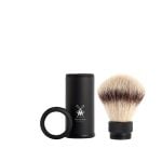 Mühle TRAVEL Shaving brush Black silvertip fibre